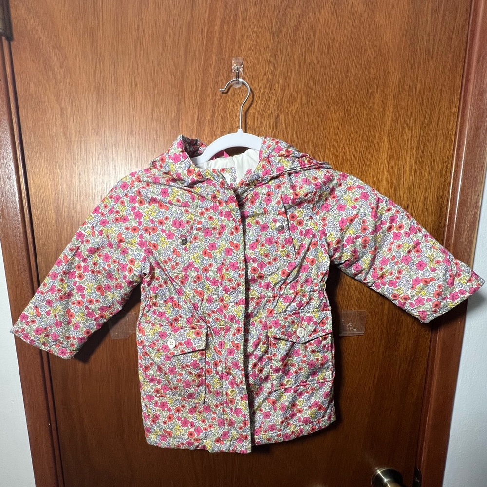 Baby Gap 4T floral “down” jacket